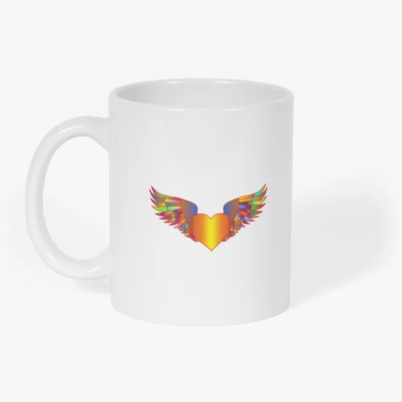 light heart wings mug