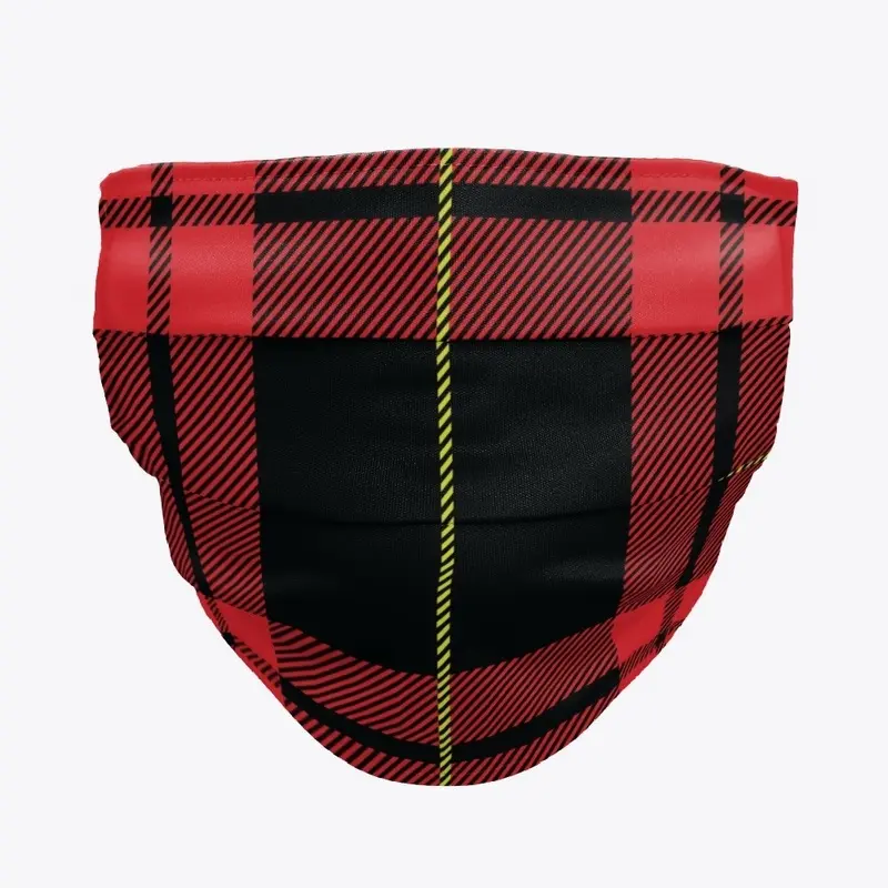 Plaid Face mask or Neck Gaiter