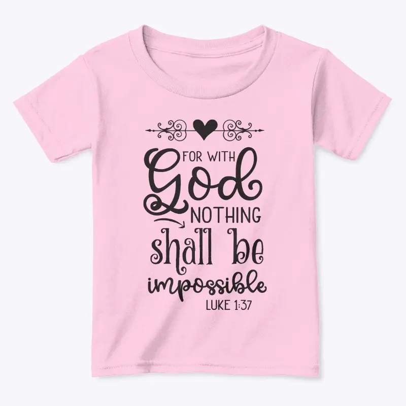 For with God Toddler Classic Tee