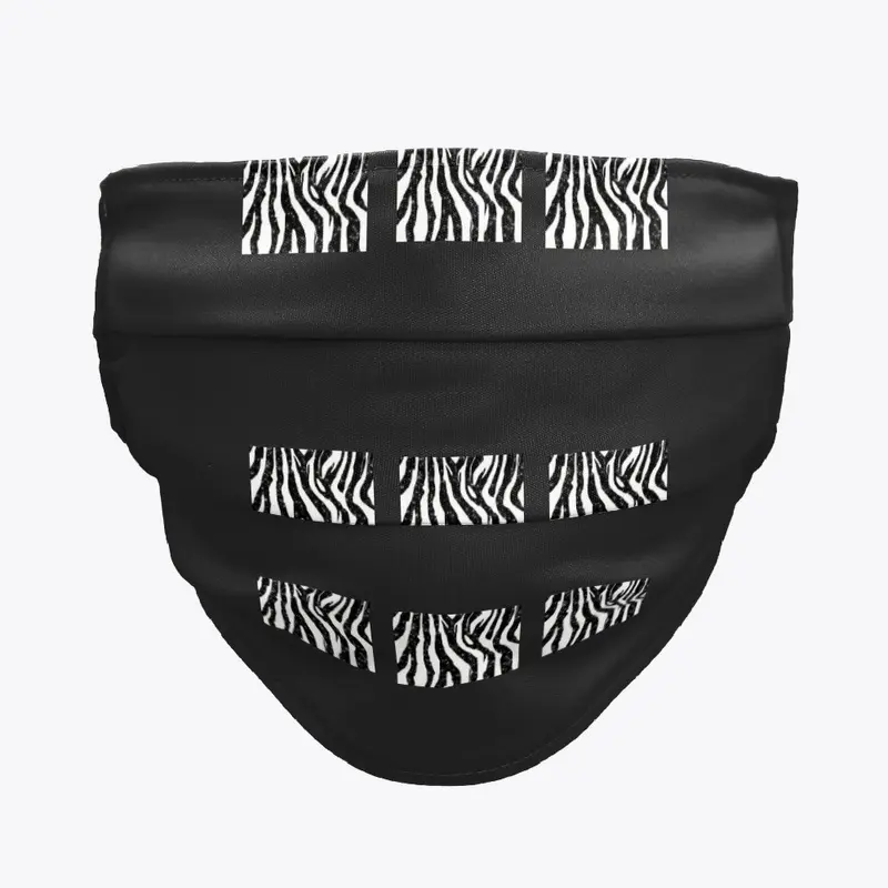 zebra print Fanny Pack, Cloth Face mask