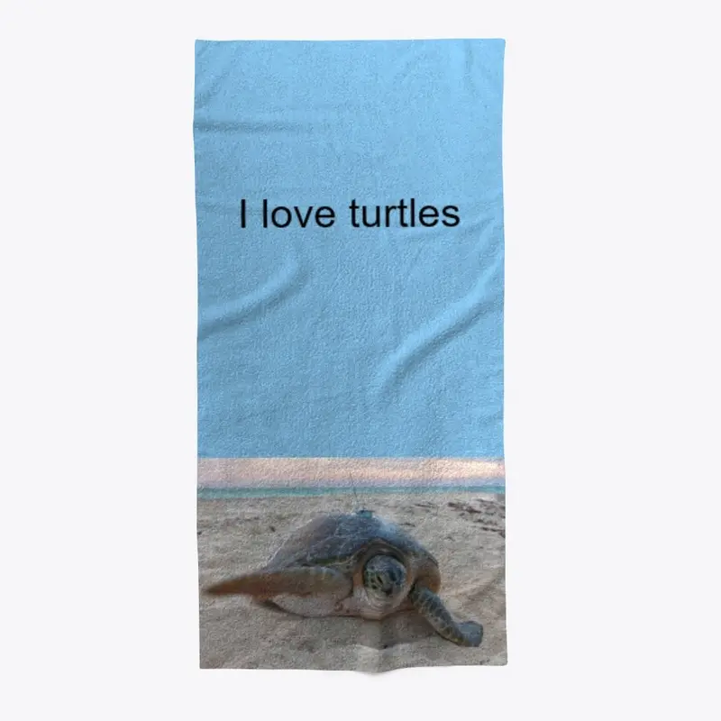 I love turtles towel